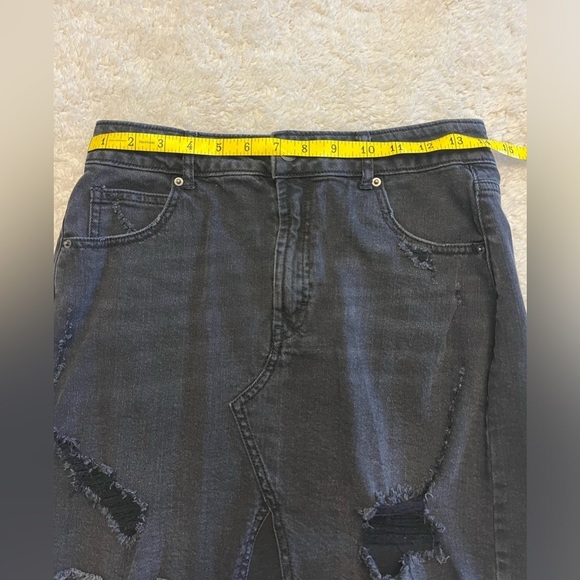 Wild Fable Distressed Mini Jean Skirt - Picture 5 of 6